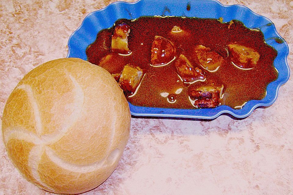 Currywurst mit Schaschliksoße