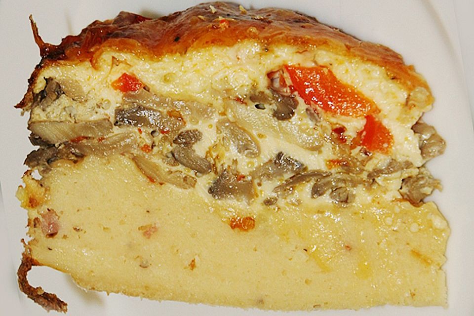 Paprika - Champignon - Quiche