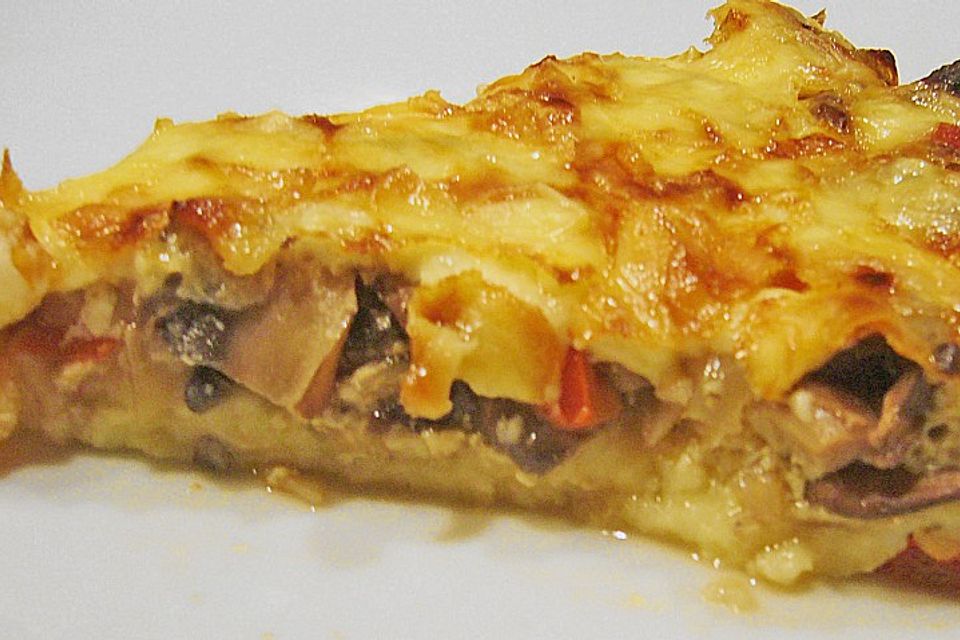 Paprika - Champignon - Quiche