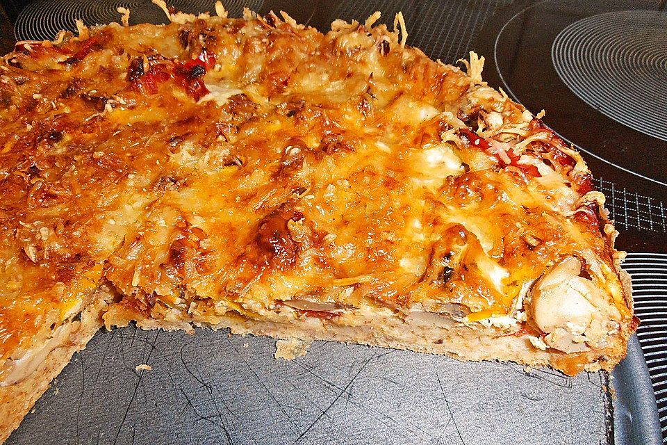 Paprika - Champignon - Quiche