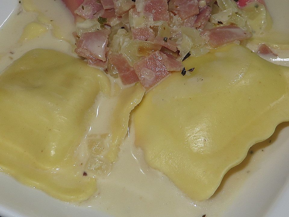 Tortellini mit Schinken - Sahnesoße von weiherfanfare | Chefkoch