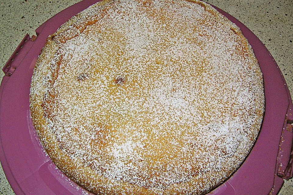 Marillenkuchen mit Marzipanguss