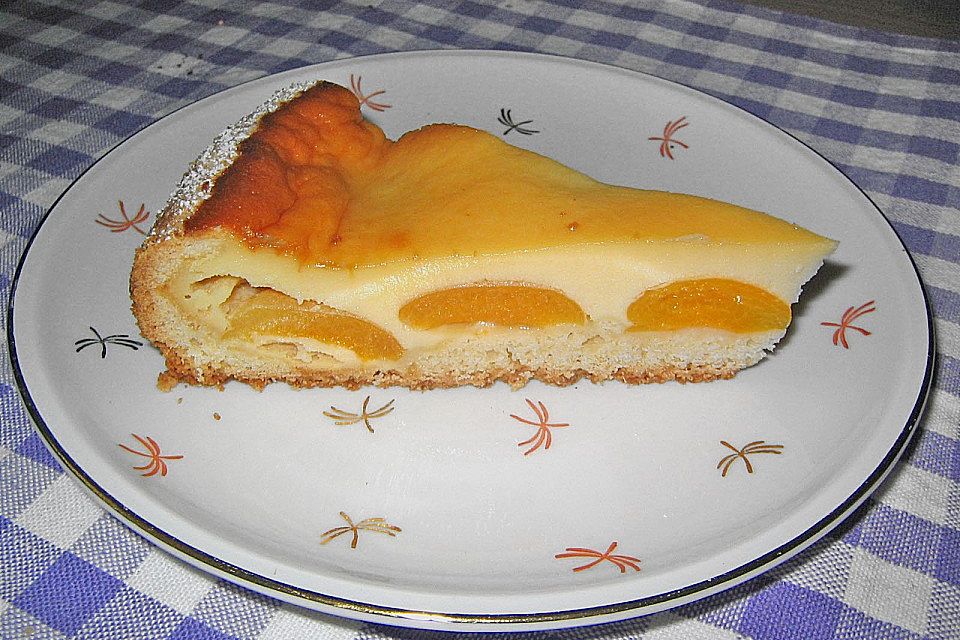 Marillenkuchen mit Marzipanguss