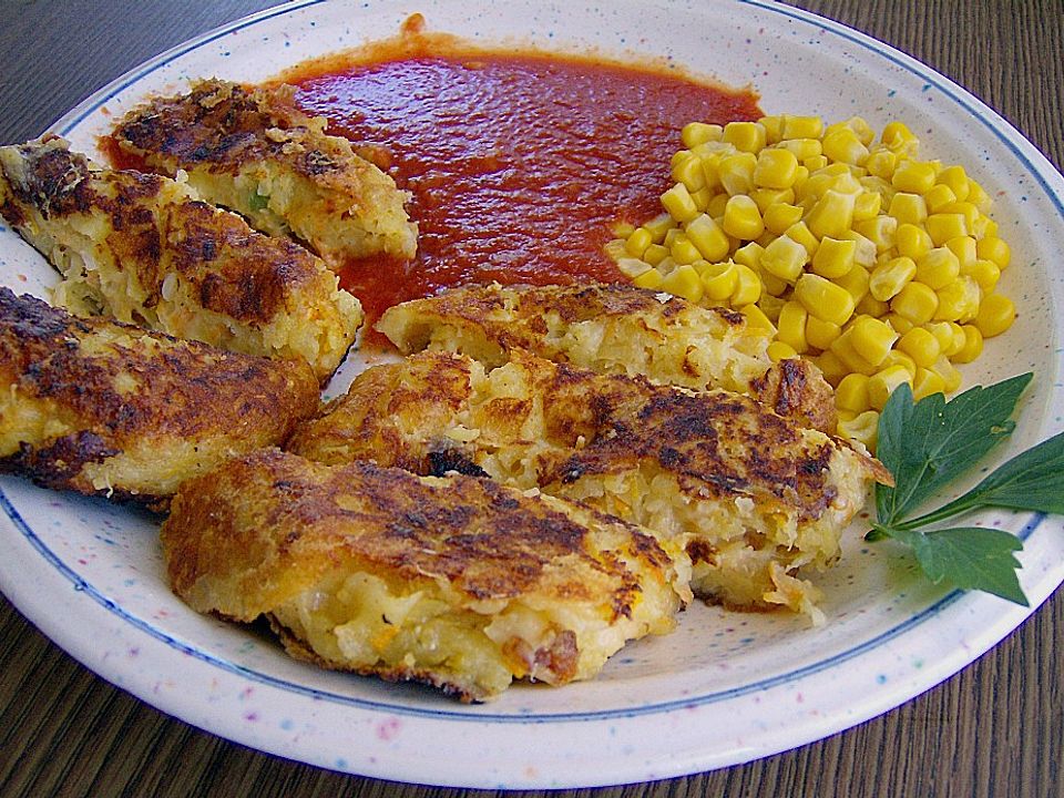 Kartoffelpuffer / Reibekuchen/ Backling mit Käse von Hans60| Chefkoch