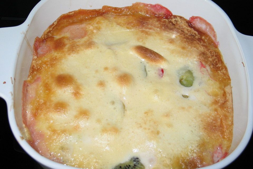 Erdbeer-Kiwi-Gratin