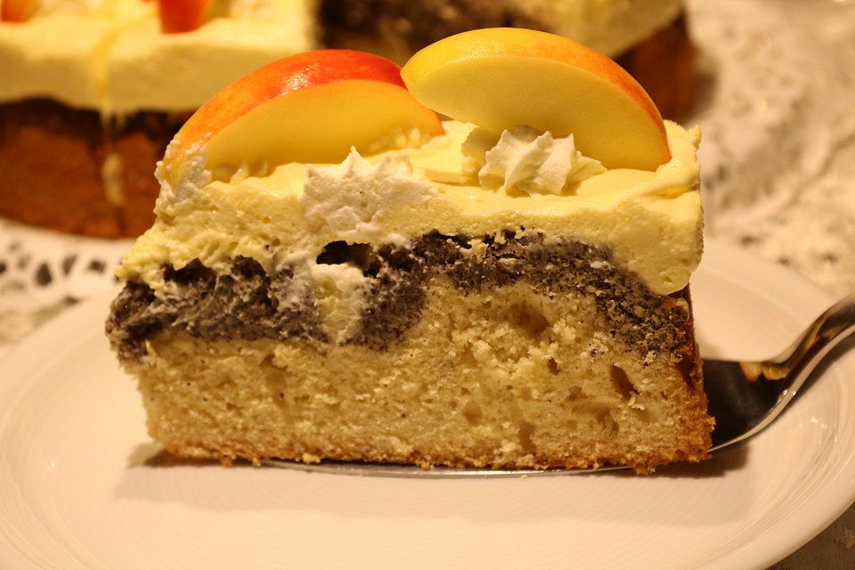 Apfel - Mohn - Torte