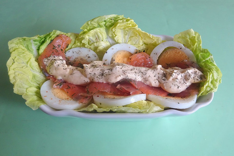 Lachs - Eier - Salat