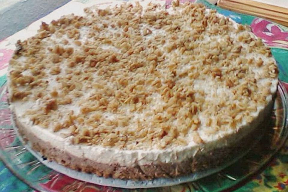 Käse - Sahne - Torte mit Nougat