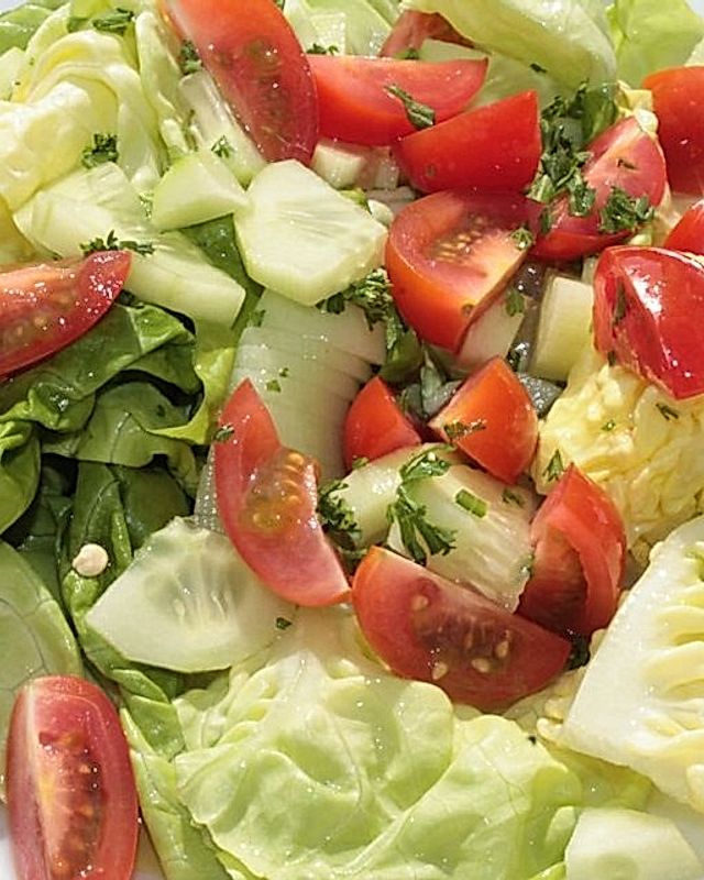 Pikanter Tomaten - Gurken - Salat