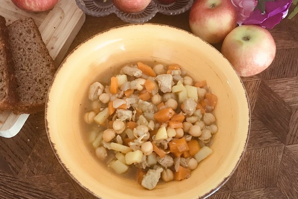 Marokkanischer Kichererbseneintopf Marokkanischer Kichererbseneintopf