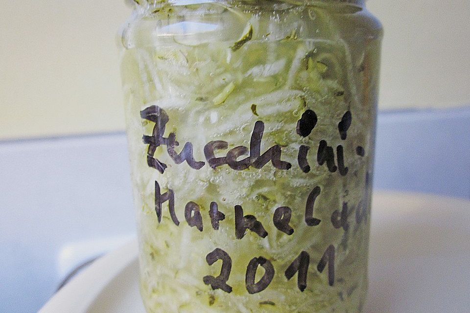 Zucchini - Marmelade mit Orangen