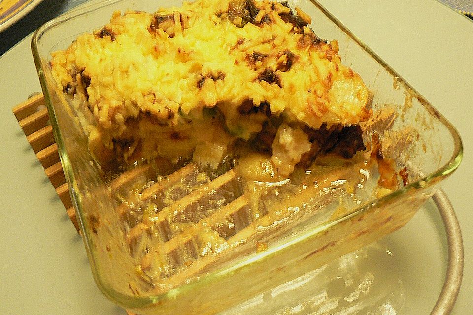 500 g - Kartoffel - Rosenkohl - Kasseler - Gratin