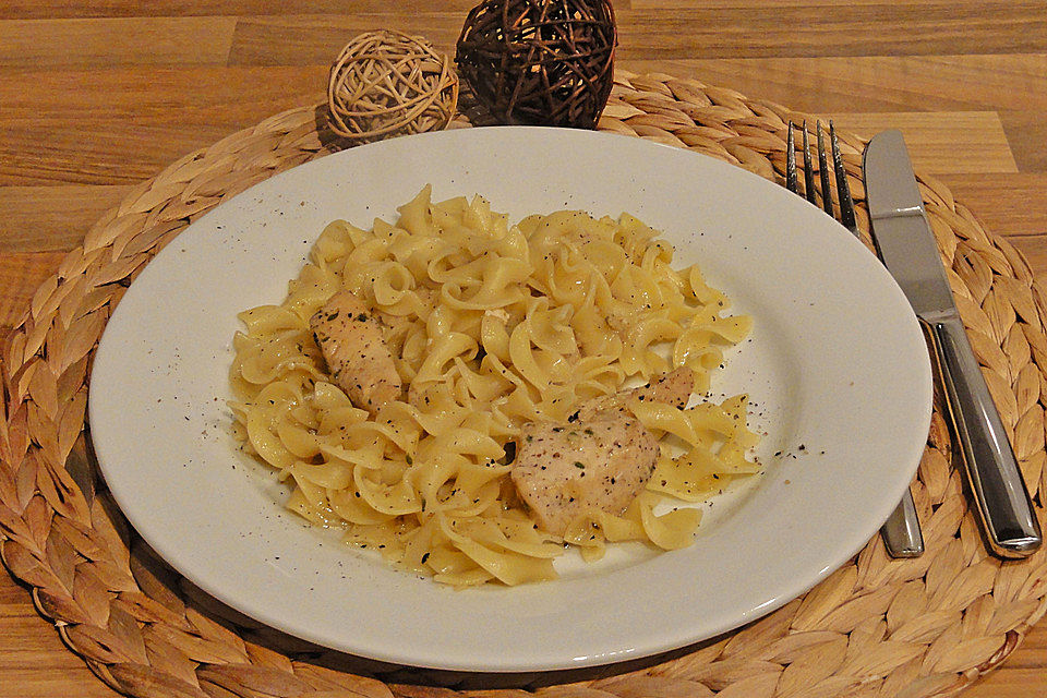 Ingwer - Knoblauch - Nudeln mit Hühnerfleisch