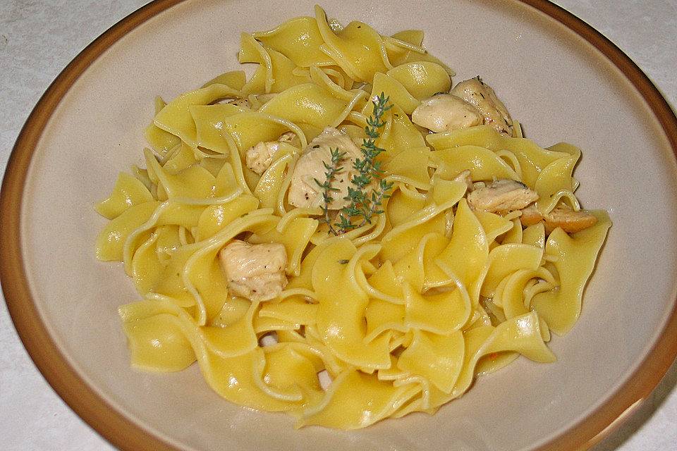 Ingwer - Knoblauch - Nudeln mit Hühnerfleisch