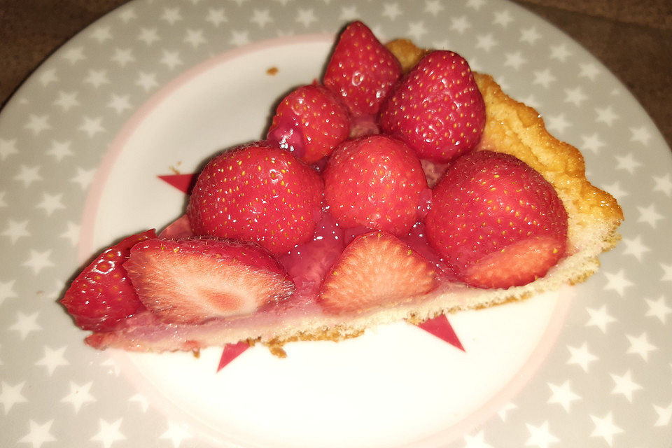 Erfrischender Erdbeerkuchen