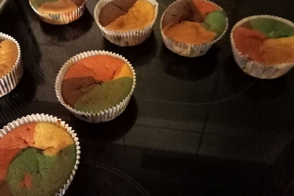 Papageien-Muffins