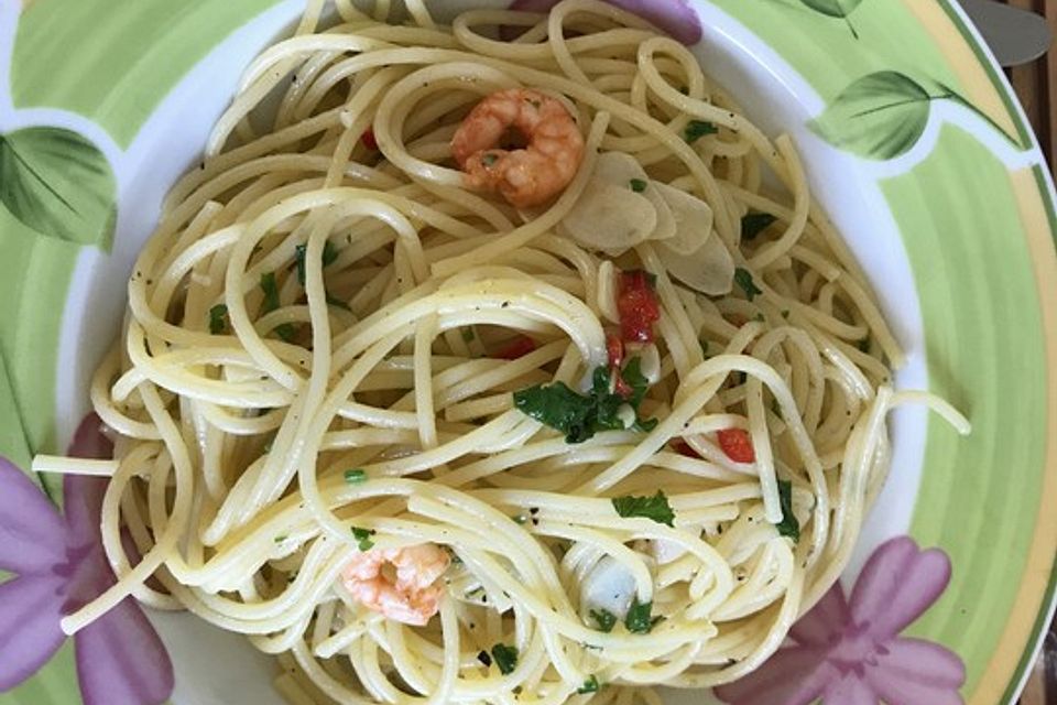 Spaghetti aglio, olio e peperoncino