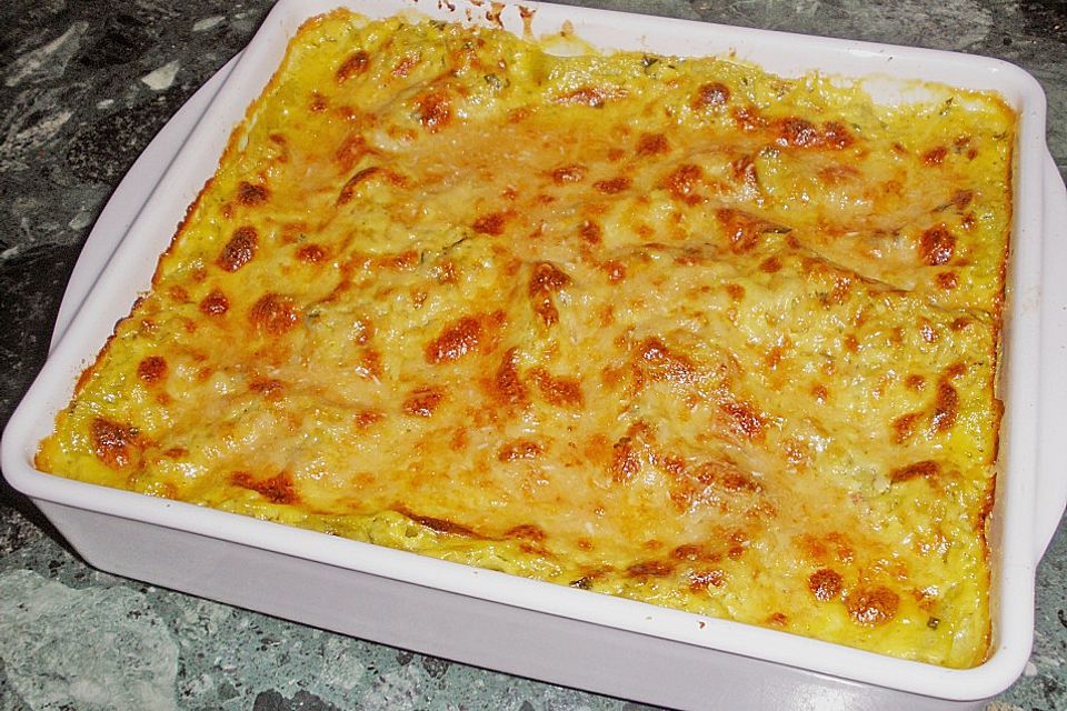 Lasagne verdi mit Zucchini und Safran