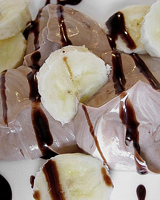 Nutella - Quark mit Bananen