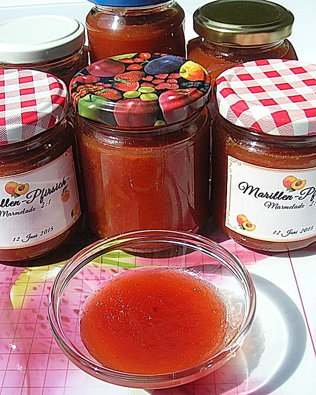Pfirsich - Aprikosen - Marmelade