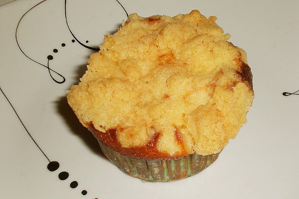 Käsekuchen - Muffins mit Butterstreuseln Käsekuchen - Muffins mit Butterstreuseln