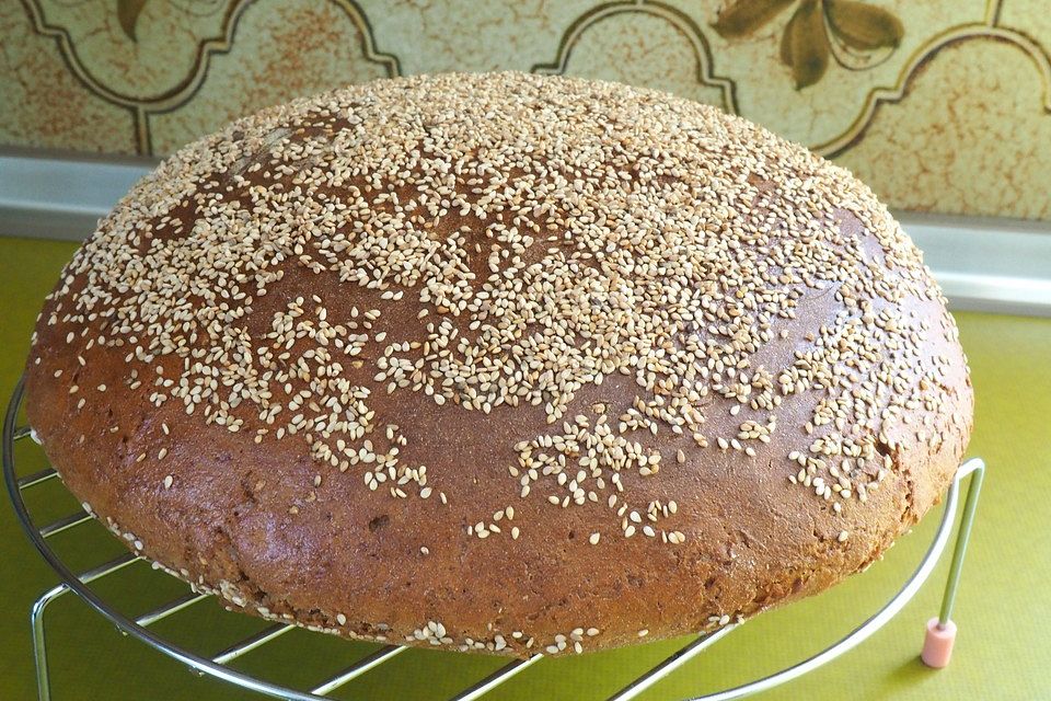 Waltrauds Roggenmischbrot mit Sauerteig