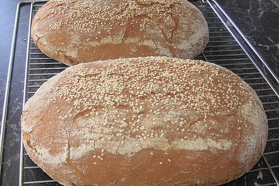 Waltrauds Roggenmischbrot mit Sauerteig