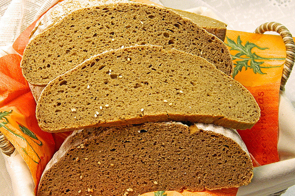 Waltrauds Roggenmischbrot mit Sauerteig