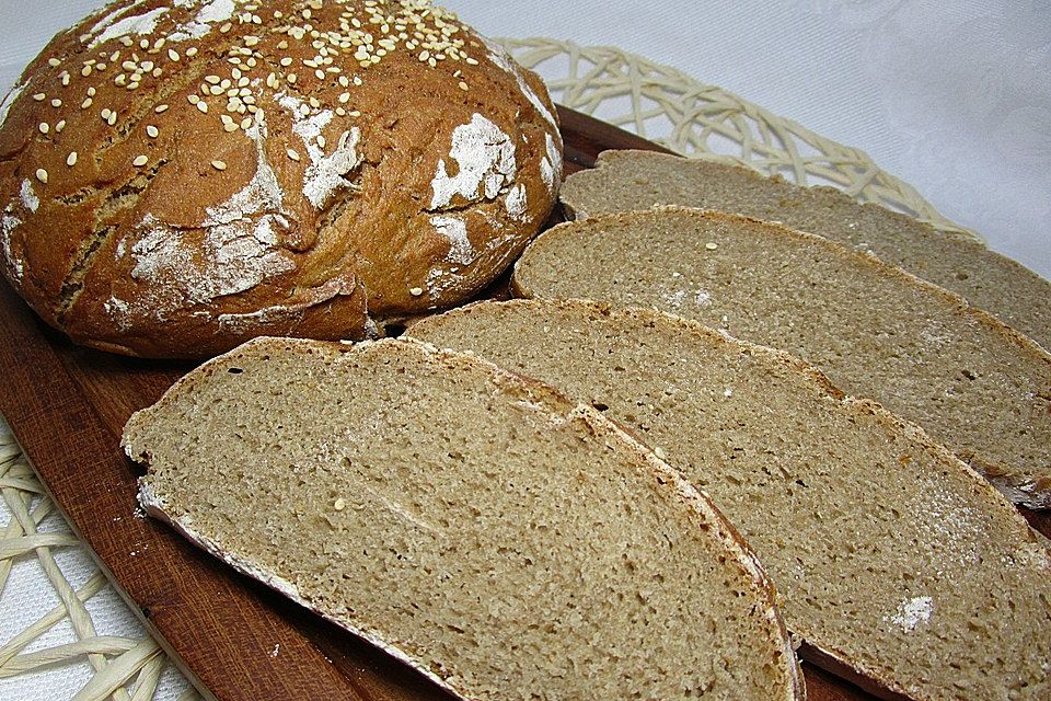 Waltrauds Roggenmischbrot mit Sauerteig