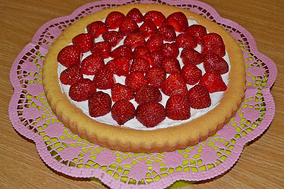 Erdbeerkuchen mit Quark