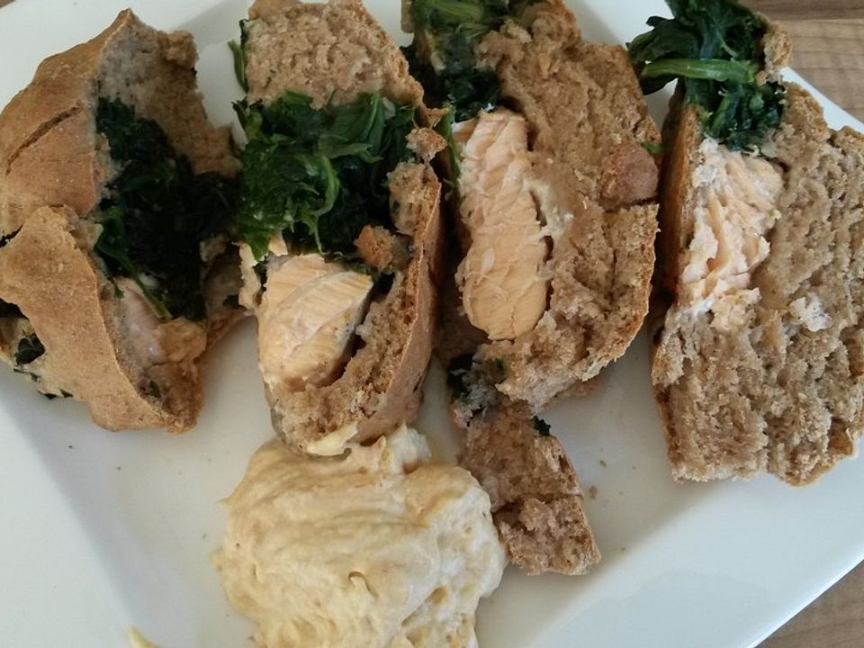 Spinat - Lachs - Brot von wetterhexe09| Chefkoch Spinat - Lachs - Brot von wetterhexe09| Chefkoch
