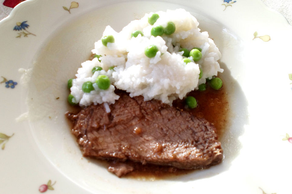 Rinderbraten in Rotwein