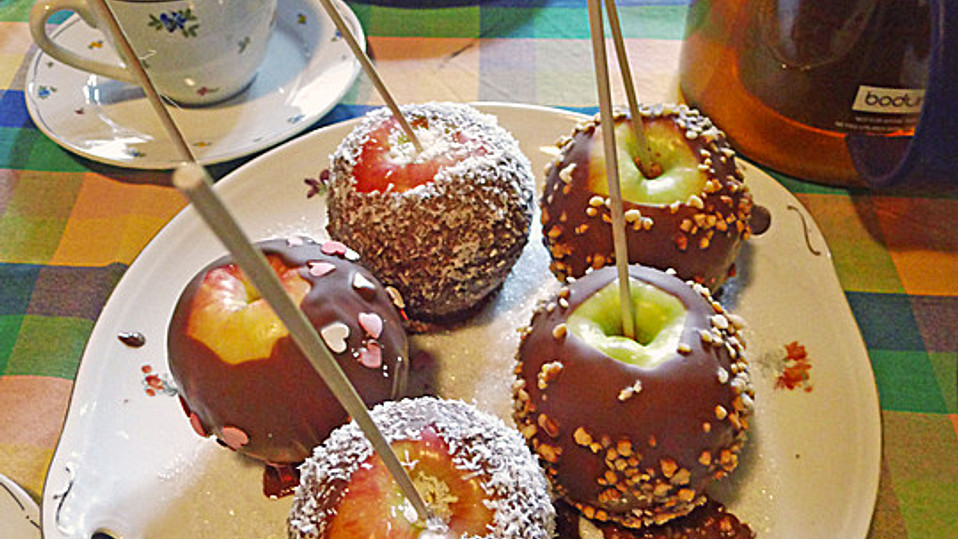 Liebesäpfel mit Karamell und Nüssen von Bodale Liebesäpfel mit Karamell und Nüssen von Bodale