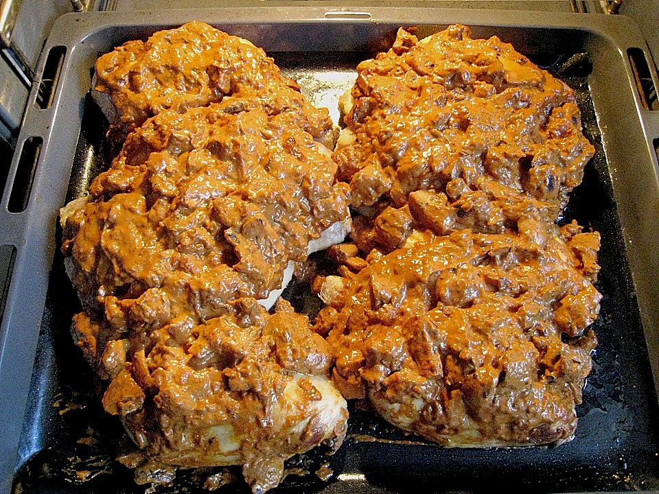 Hähnchenkeulen in Tomatensahne von britta512| Chefkoch