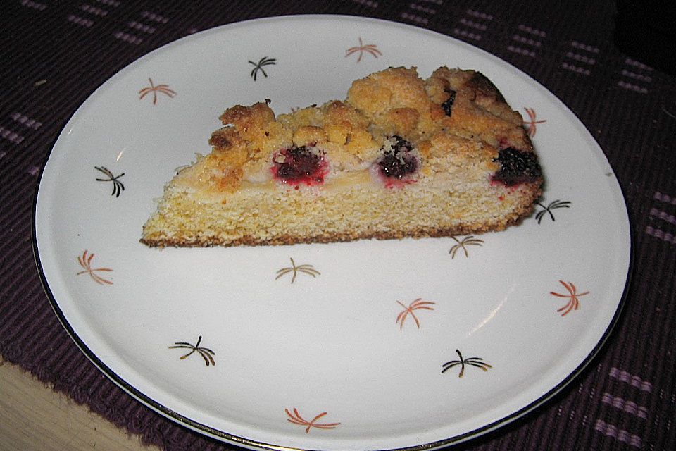 Brombeer-Apfel-Kuchen mit Zimtstreusel