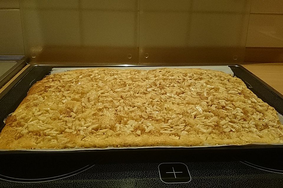 Schneller Blechkuchen mit Obst