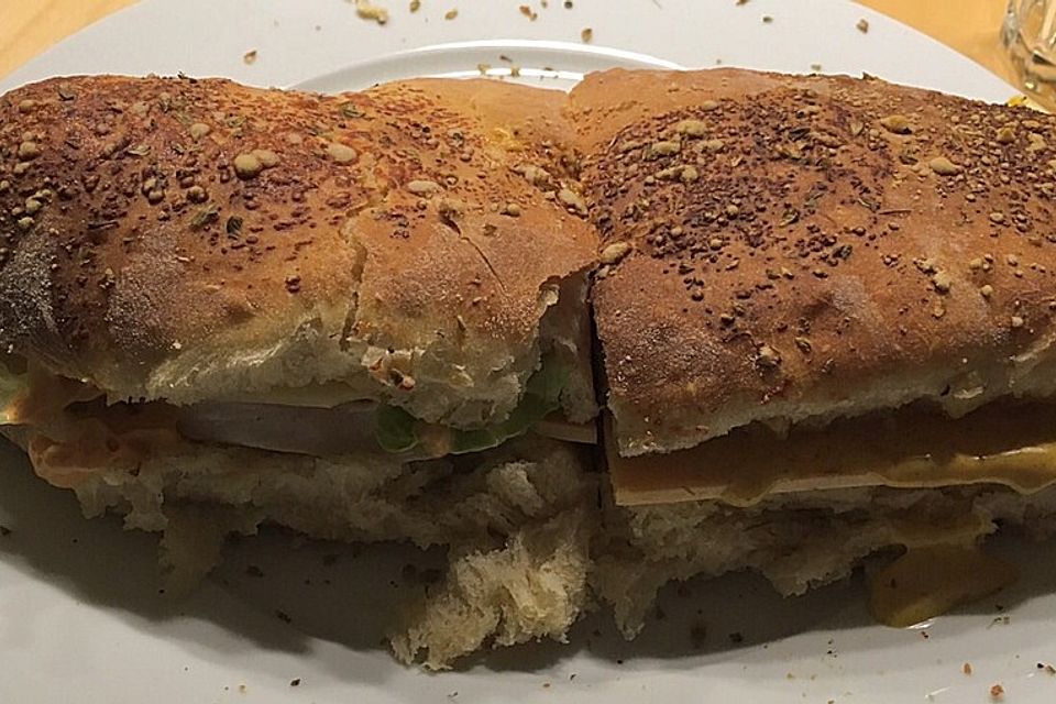 Super fluffige Sandwichbrote im Subway - Style Super fluffige Sandwichbrote im Subway - Style