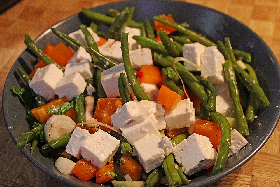 Brillas Bohnensalat mit Schafskäse