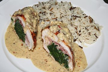 Hahnchenbrust Mit Kase Spinat Fullung Chefkoch 