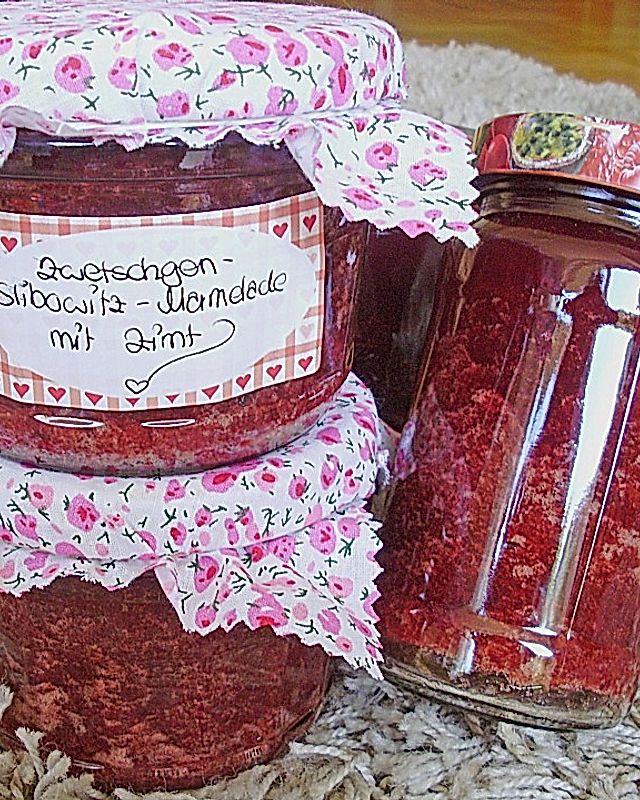 Zwetschgen - Slibowitz - Marmelade mit Zimt