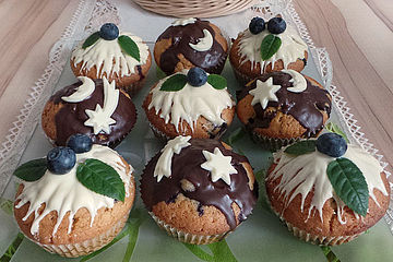 Vanille - Heidelbeer - Muffins