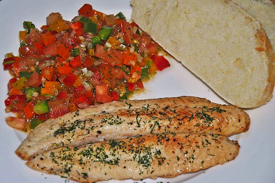 Fischfilet mit Salsa