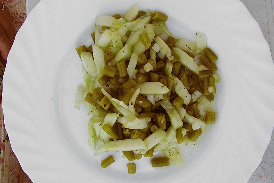 Bohnen - Gurken - Salat