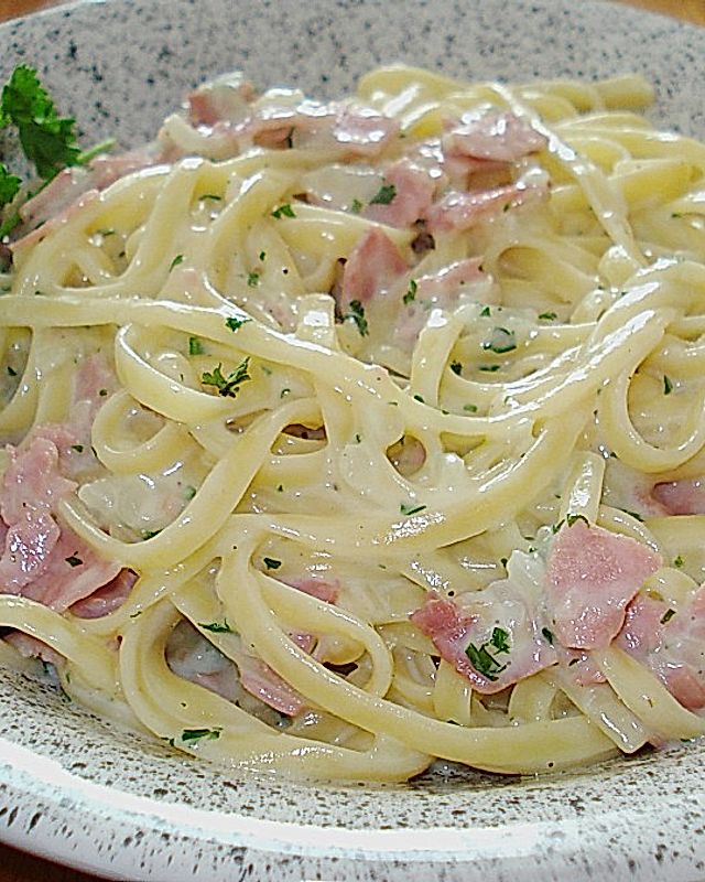 Spaghetti Carbonara light