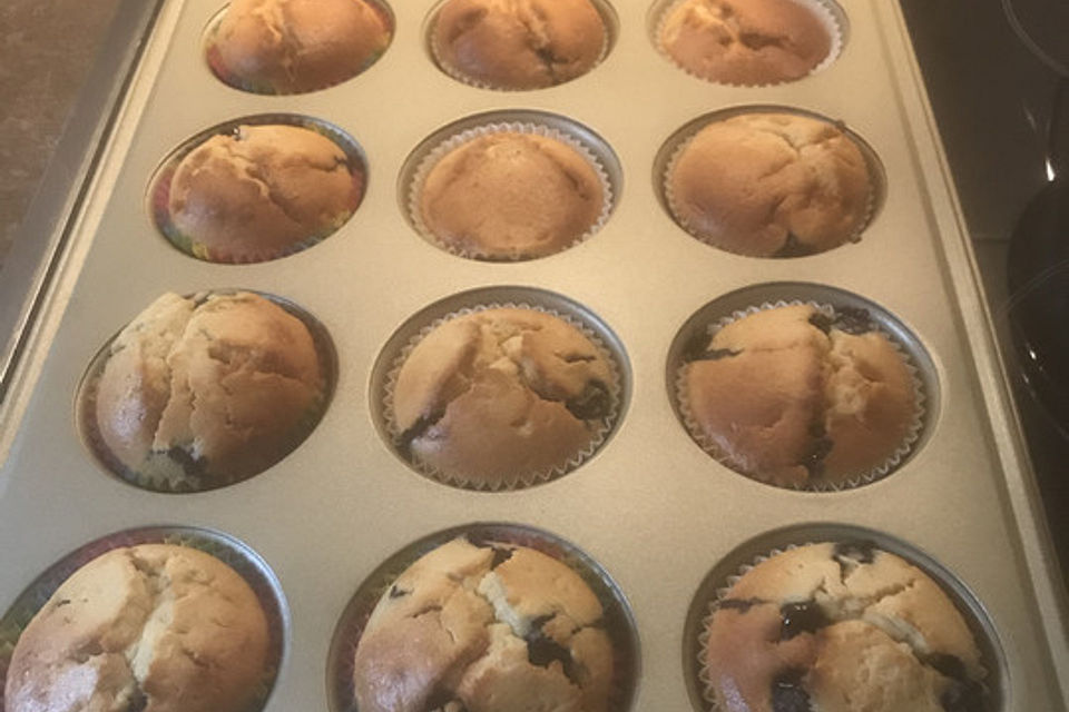 Blaubeeren - Quark Muffins