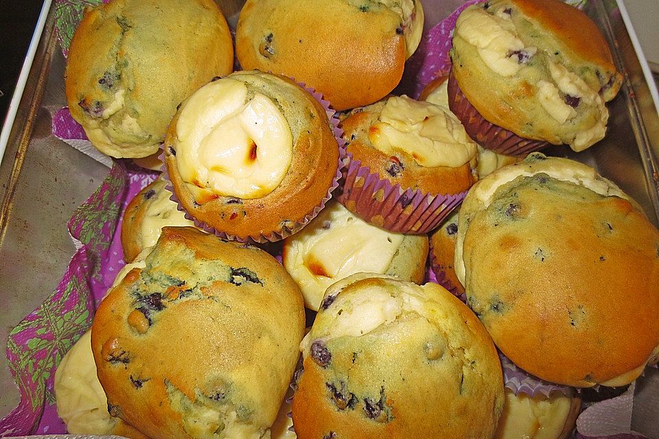 Blaubeeren - Quark Muffins