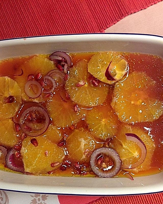 Italialadys Orangensalat mit roten Zwiebeln