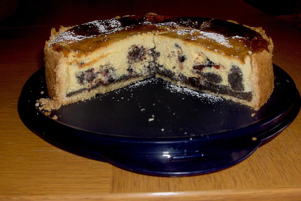 Mohn - Cranberry - Käsekuchen