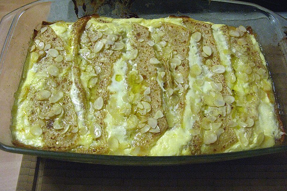 Überbackene Apfel - Pfannkuchen