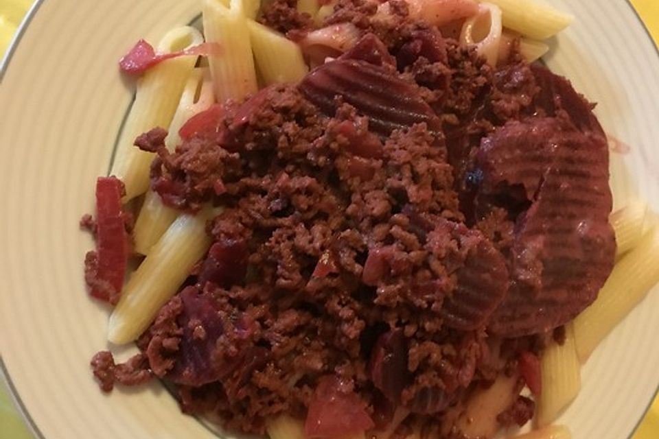 Rote Bete - Hackfleisch - Topf